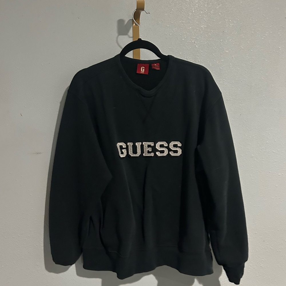 Guess Black Cotton Blend Top